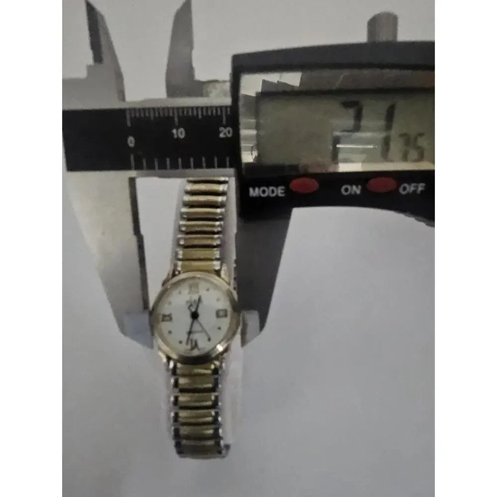 Beautiful Paris Ladies Watch Quartz New Battery Running Two Tone Expansion Band
